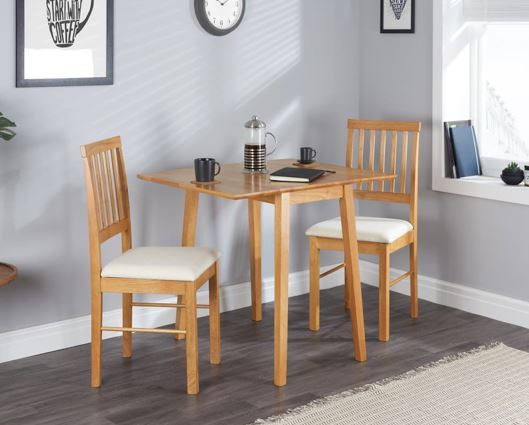 Drop Leaf Dining Set - Oak