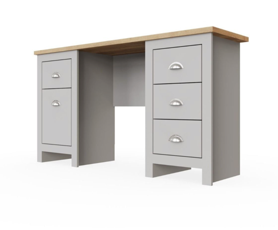 Lincoln Study Desk- Light Grey
