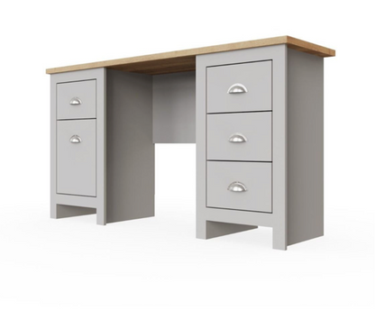 Lincoln Study Desk- Light Grey