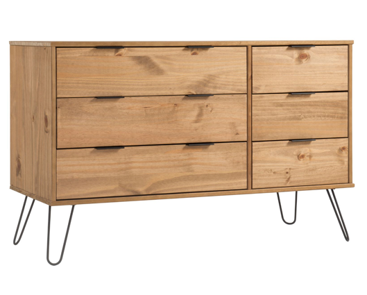 Austin 3+3 Drawer Wide Chest of Drawers