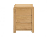 Curvus 3 Drawer Bedside