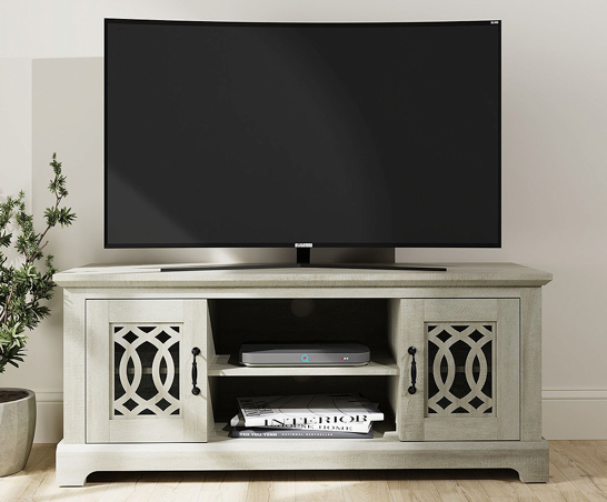 Angel TV Unit- Dusty Grey & Oak