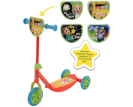 CoComelon Switch It Multi Character Tri-Scooter