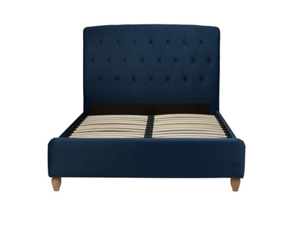 Bradley King Bed- Midnight Blue