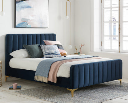 Alexander Double Bed - Blue