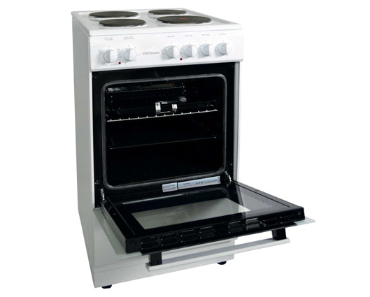 Statesman DELTA50W 50cm Single Cavity Electric Cooker White