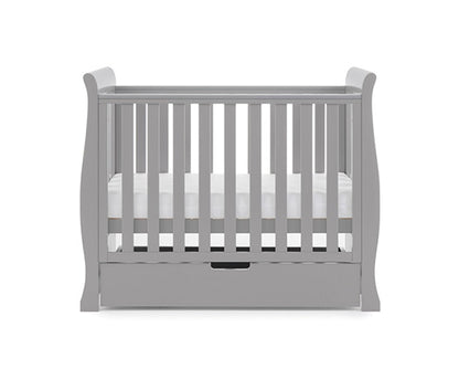 Seren Space Saver Cot + Sprung Mattress - Warm Grey