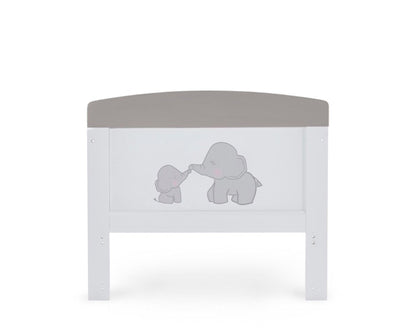 Elephants Grey Cot Bed & Under Drawer