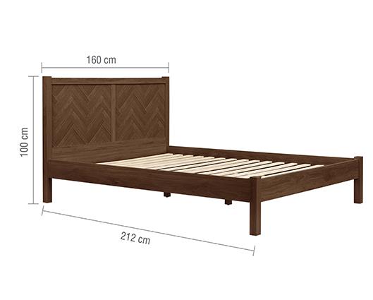 Herringford Bed Walnut - King