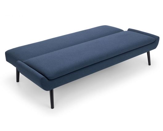 Georgine Curled Base Sofabed-Blue