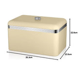 Swan Cream Retro Bread Bin