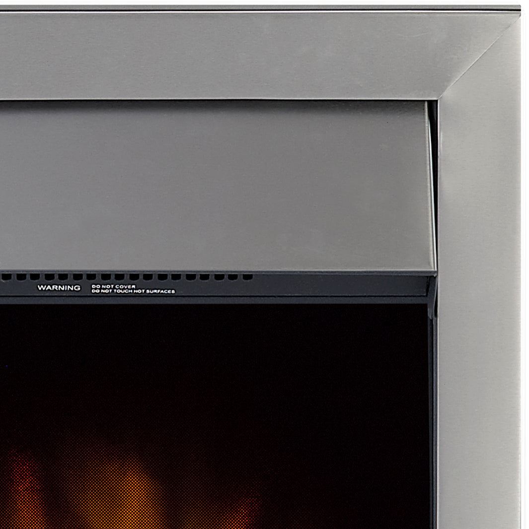 Color Electric Fire- Brushed Steel