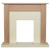Skyla Fireplace in Oak and Cream, 43 inch
