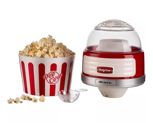Ariete Retro Style Popcorn Maker Machine with Serving Bowl