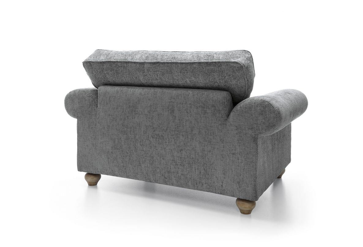 Iris Love Seat - Steel Grey