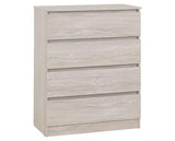 MALVERN 3 DOOR WARDROBE BEDROOM SET - URBAN SNOW