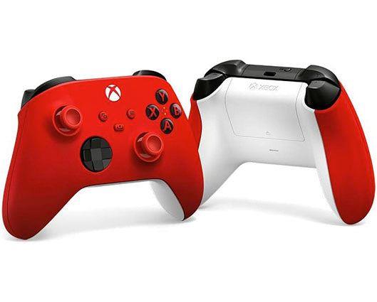 Xbox Wireless Controllers in Red & Blue with Twin Charging Dock with 2x Rechargeable Battery Packs