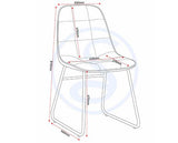 MARLOW & LUKAS DINING SET (X4 CHAIRS) - WHITE MARBLE/GREY VELVET