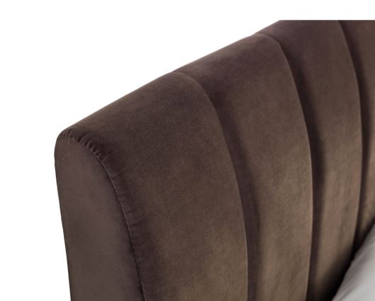 Deco Velvet King Bed - Grey