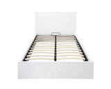 Oslo Double Ottoman Bed - White
