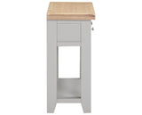 WINDSOR 2 DRAWER CONSOLE TABLE - PEBBLE GREY/OAK