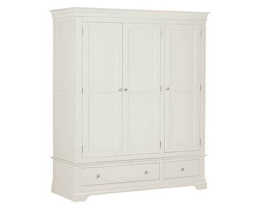 BORDEAUX 3 DOOR WARDROBE - IVORY