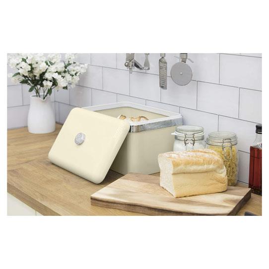 Swan Cream Retro Bread Bin