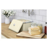 Swan Cream Retro Bread Bin