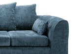 Heidi Left Hand Facing Corner Sofa - Dark Blue