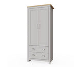 Lincoln 2 Door Wardrobe- Light Grey
