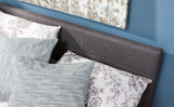 Small Double End Lift Ottoman Bed-Grey