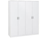 DAKOTA 4 DOOR WARDROBE - WHITE