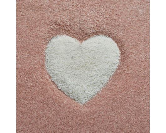 Hearts + Stars Kids Rug - Pink - 120cm x 170cm