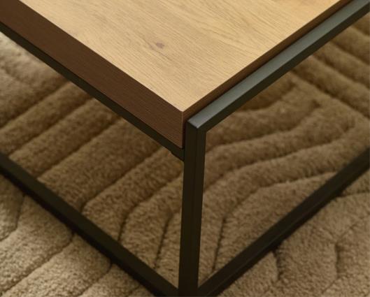 Ezra Square Tray Coffee Table Light Oak Effect