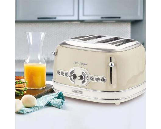 Ariete Retro Style 4 Slice Toaster -  Beige
