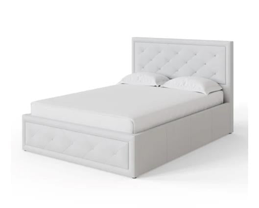 Hollywood Ottoman Double Bed - White