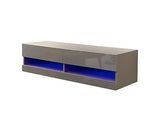 Graze LED 120cm Wall TV Unit-Grey
