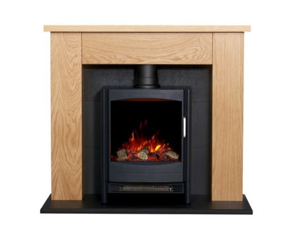 Chessington in Oak with Keston Stove