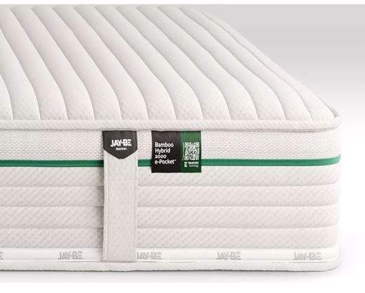 Jay-Beï¿½ Natural Fresh Bamboo Hybrid 2000 e-Pocket Mattress - Double