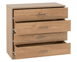 DAKOTA 2 DOOR WARDROBE BEDROOM SET - OAK EFFECT