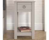 Clover 1 Drawer Bedside Table- Ivory