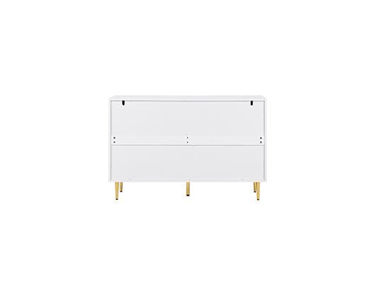 Zara 6 Drawer Fluted Chest - White