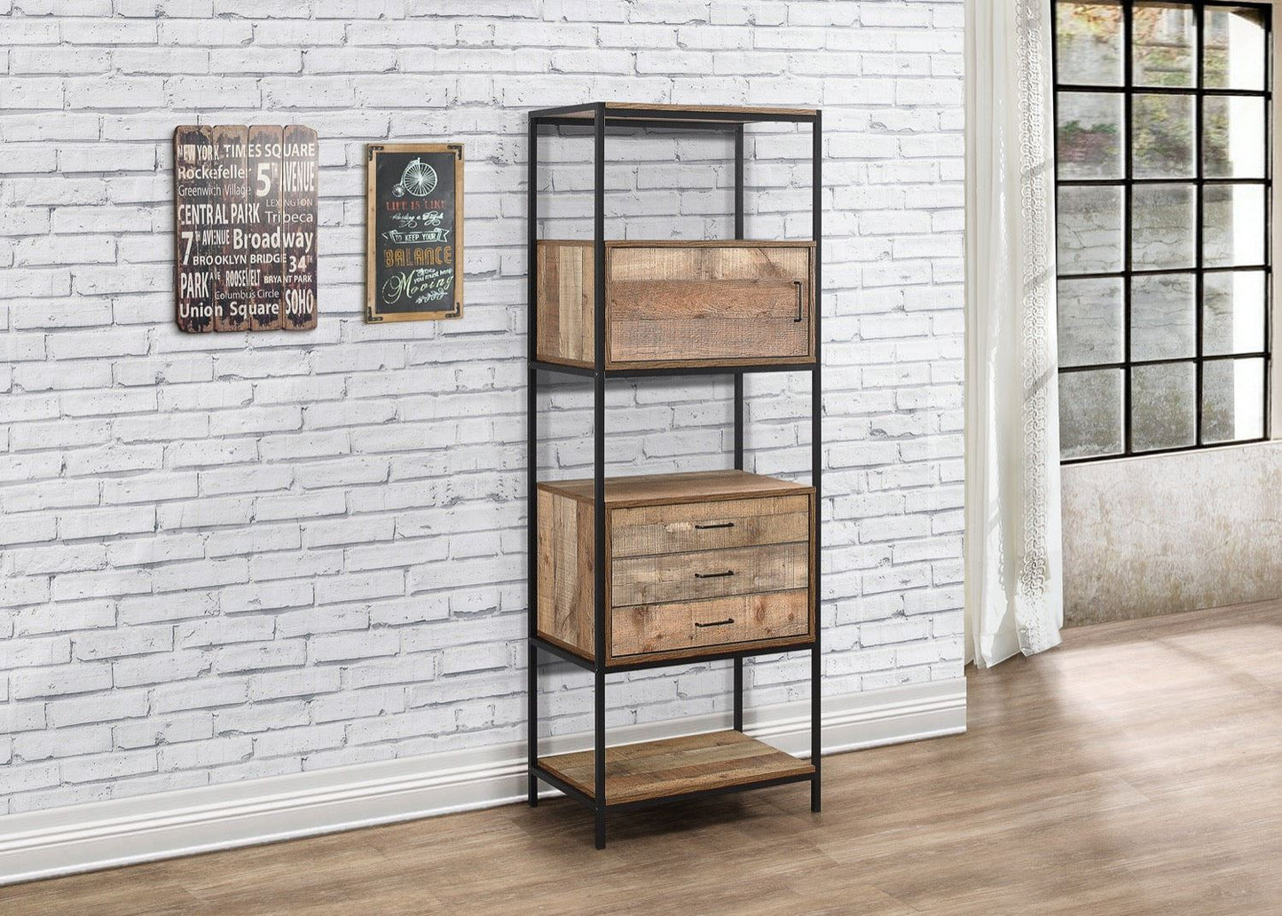 Downtown 3 Drawer Shelving Unit