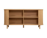 Axel 2 Door Fluted Sideboard - Oak