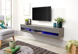 Graze LED 150cm Wall TV Unit-Grey
