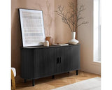 Axel 2 Door Fluted Sideboard - Black