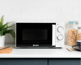 Haden 700W 20L Stainless Steel Interior Microwave White