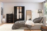 Larz 5 Drawer Chest - Black