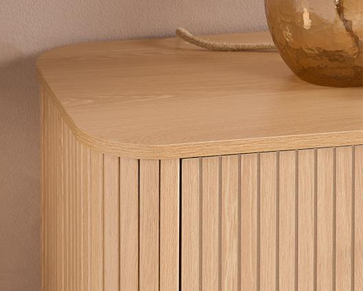 Axel 6 Drawer Fluted Chest - Oak