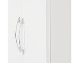 NEVADA 2 DOOR ALL HANGING WARDROBE - WHITE GLOSS
